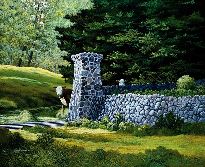 Painting by Curtis Wilson Cost: Mutual Curiosity