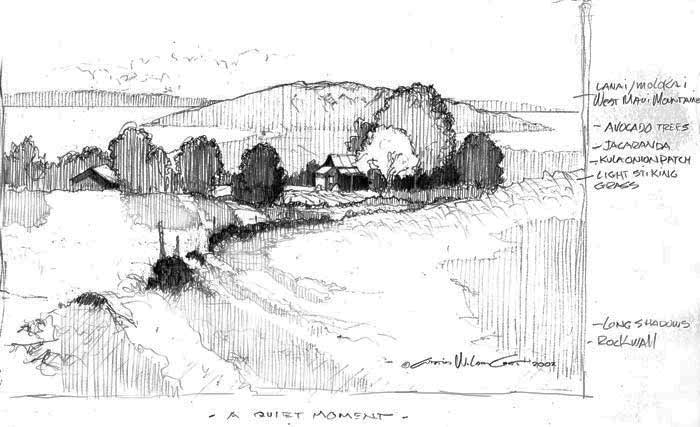 A Quiet Momemt: the initial sketch