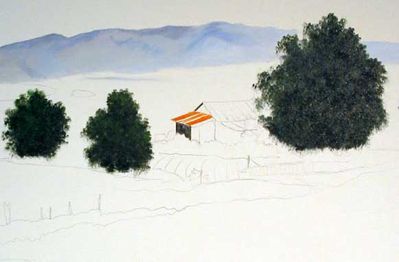 A Quiet Momemt: painting the house