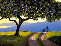 Painting by Curtis Wilson Cost: Back Road to Makena