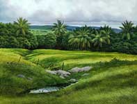 Painting by Curtis Wilson Cost: Bird Bath