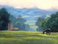Painting by Curtis Wilson Cost: First Light in the Morning Air