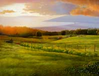 Painting by Curtis Wilson Cost: Gathering Gold