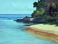 Painting by Curtis Wilson Cost: Hawaiian Blue