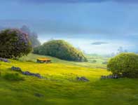 Painting by Curtis Wilson Cost: Keokea Picnic