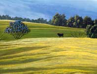 Painting by Curtis Wilson Cost: King of the Hill