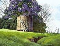 Painting by Curtis Wilson Cost: Leaning Into Lavender
