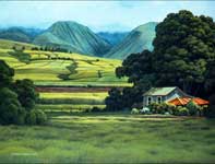 Painting by Curtis Wilson Cost: Little Green House