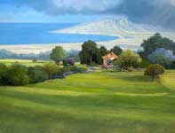 Painting by Curtis Wilson Cost: Mala Mauka Panorama