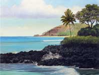 Painting by Curtis Wilson Cost: Oneloa Morning