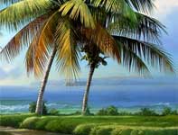 Painting by Curtis Wilson Cost: Return to Makena Molokini