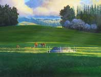 Painting by Curtis Wilson Cost: The Cow and the Calf