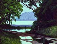 Painting by Curtis Wilson Cost: Through the Trees